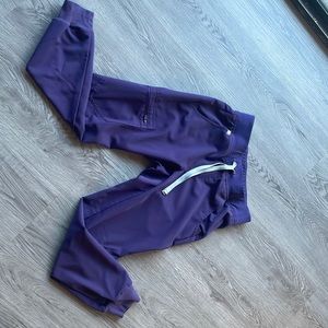 Figs purple shadow XS petite jogger pants